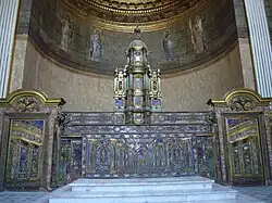 Д. Лаццари. Главный алтарь церкви. Ныне в капелле Королевского дворца Неаполя