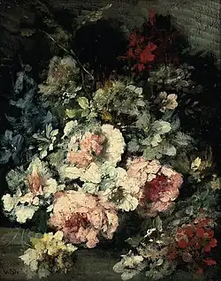 Летние цветы. Холст, масло. Частное собрание