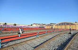 Пути и здание депо