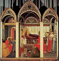 Рождество Марии. 1342. Музей произведений искусства Собора, Сиена