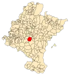 Расположение муниципалитета на карте провинции