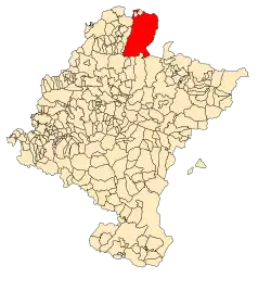 Расположение муниципалитета на карте провинции