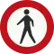 Gesloten voor voetgangers