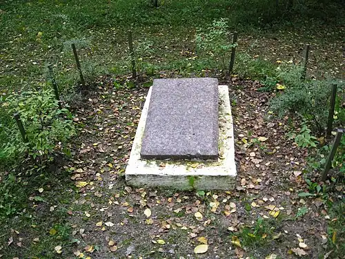 Памятник с могилы собаки Некрасова Кадо