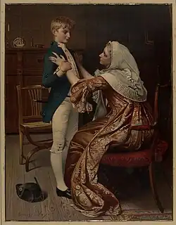 Бабушка провожает 13-летнего мичмана Горацио Нельсона в первое плавание