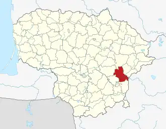 Неменчинский район на карте