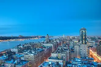 Вид на верхний Вест-Сайд с юга в феврале 2010 года