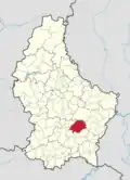Расположение коммуны на карте Люксембурга