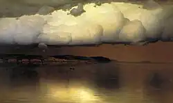 Николай Дубовской. «Притихло». 1890