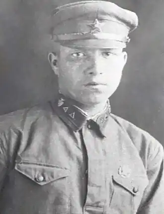 Официальный фотопортрет отделенного командира Н. Г. Штыкова