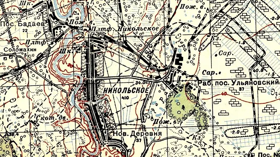 План села Никольское. 1941 год