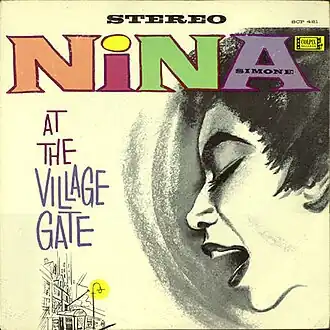 Обложка альбома Нина Симон «Nina at the Village Gate» (1962)