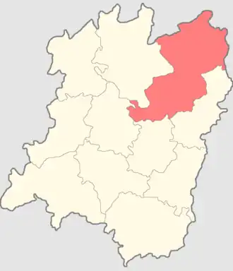 Макарьевский уезд на карте