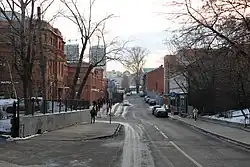 Со стороны улицы Казакова