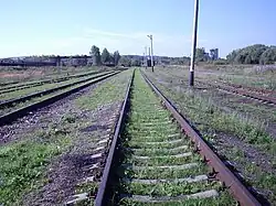 Между вокзалом и южной горловиной станции. Вид в южном направлении. 2006 год