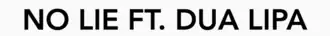 Обложка сингла Шона Пола при участии Дуа Липы «No Lie» (2016)