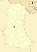 Расположение муниципалитета на карте провинции