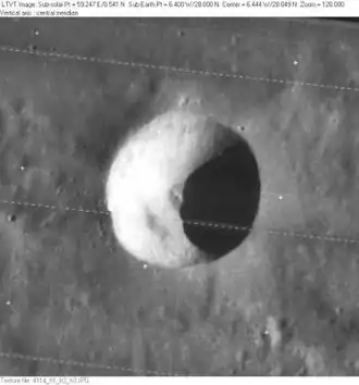 Снимок зонда Lunar Orbiter - IV.