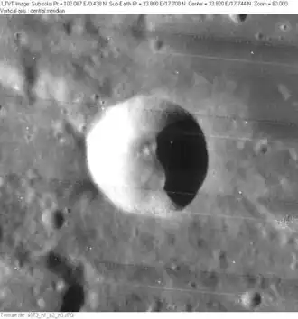 Снимок зонда Lunar Orbiter - IV