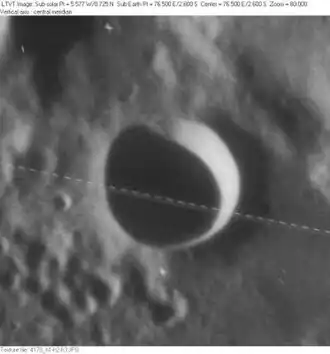 Снимок зонда Lunar Orbiter - IV