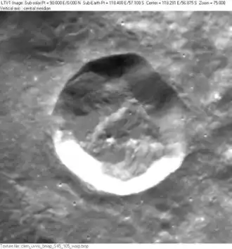 Снимок зонда Clementine.