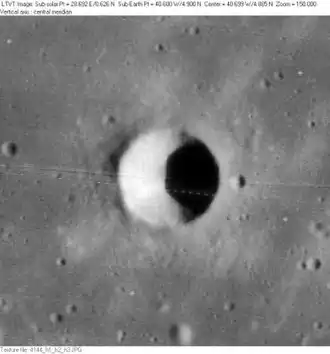 Снимок зонда Lunar Orbiter - IV.