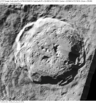 Снимок зонда Lunar Orbiter - IV.