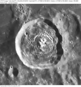 Снимок зонда Lunar Orbiter - IV