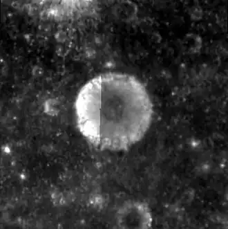 Снимок зонда Clementine