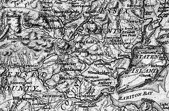 Нью-Джерси и Статен-Айленд; карта, 1777