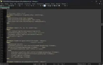 Скриншот программы Notepad++