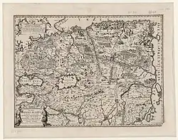 Nova Tabula imperii Russici ex omnium accuratissimis ... emendavit Everardus Ysbrants Ides. Исбранта Идеса, Амстердам, 1704.