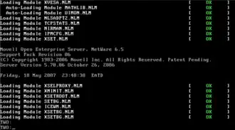 Консоль Novell NetWare 6.5 SP6