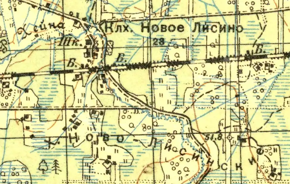 Земли деревни Новолисино. 1931 год