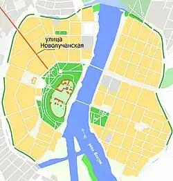 На карте города