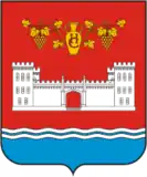 Герб поселка Новый Свет с изображением гостевого дома князя Голицына