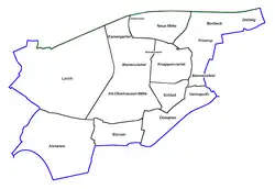 Карта районов Альт-Оберхаузена