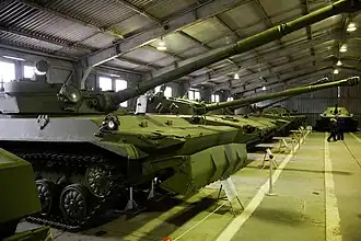 Опытный лёгкий танк Объект 934 в Бронетанковом музее г. Кубинка.