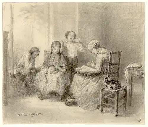 Чтение Библии. Музей Фабра