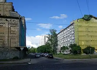 Вид от улицы Маскавас