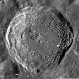 Снимок зонда Lunar Reconnaissance Orbiter.