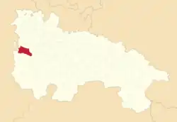 Расположение муниципалитета на карте провинции