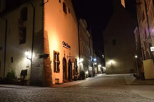 Улица ночью в марте 2015 года