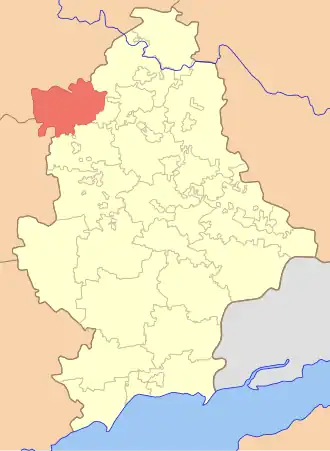 Александровский район на карте