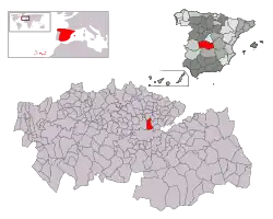 Расположение муниципалитета на карте провинции