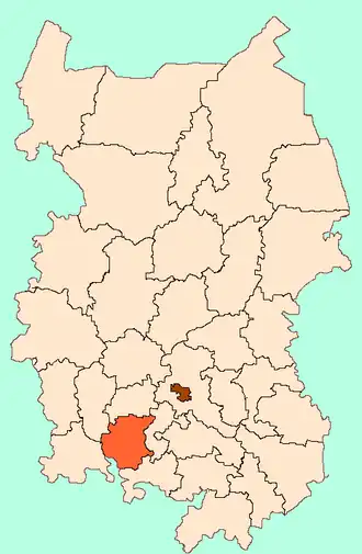 Шербакульский район на карте