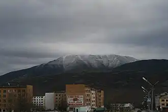 Омсукчан, центральная улица. Сентябрь 2009 года