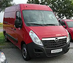 Длиннобазный фургон с увеличенной высотой крыши Opel Movano B