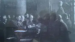 Генерал Врангель держит речь на открытии Русского совета. Константинополь. Апрель 1921 г.