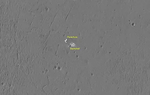 Парашют и капсула спускаемого аппарата, MRO (29 ноября 2006 года)